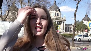 GERMAN SCOUT - 18yr YOUNG CURVY BIG TITS LUCIE PICKUP Together with Have sexual intercourse